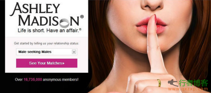  Hackers invade the cheating website AshleyMadison, and 37 million users' sensitive data are leaked